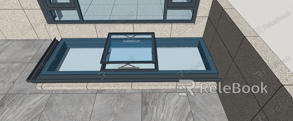 Modern daylighting roof sun room patio electric skylight model