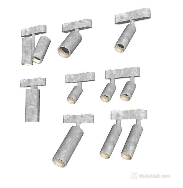 Modern Ceiling Downlights And Spotlights For Indoor Lighting With Sleek Design 3d model