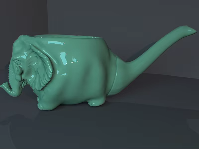 modern pipe pipe pipe elephant 3d model