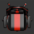Ergonomic Black Red Leather Gaming Chair Furniture With High Backrest And Swivel Base
