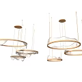 Modern Pendant Lights With Contemporary Circular Rings And Multi layer Design Structure 3d model
