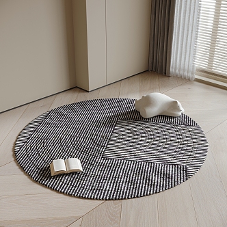 Round carpet 3d model