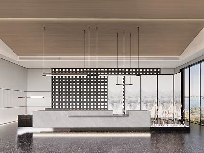 Modern Front Desk Hotel Front Desk