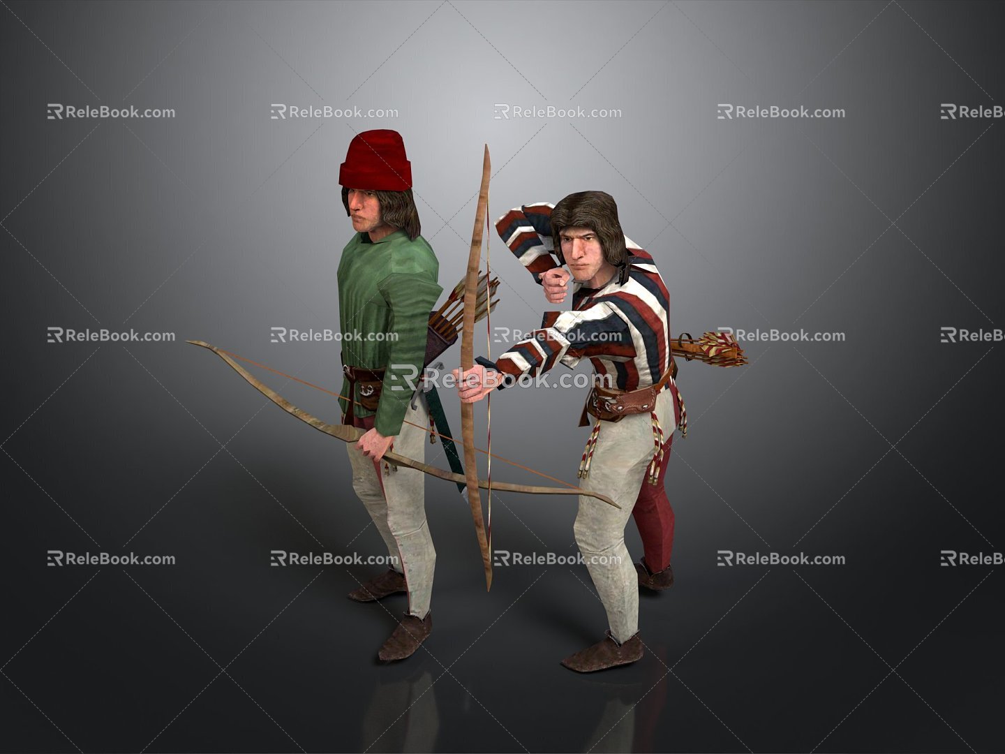 Cosplay Costume Costume Female Archer Costume Anime Costume Anime Costume 3d model