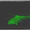 Straight 20 helicopter 3d model