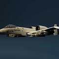 A10 attack aircraft 3d model