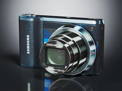 Samsung Digital Camera With 21x Optical Zoom Lens 5mm to 105mm 3d model