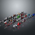 Motorcycle Two-wheeled Motorcycle Cross-country Motorcycle Road Race Motorcycle Motor Vehicle Transport 3d model