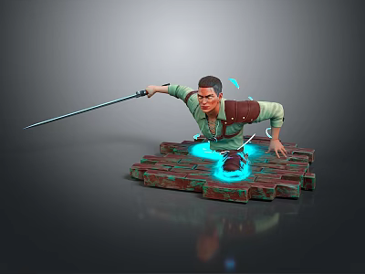 Ghost Warrior Warrior Swordsman Soldier Soldier Character Game Character Realistic Character Cartoon Character Handset 3d model