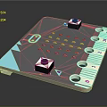 Commercial Control Panel Equipment With Blue Gray Design Holes And Scale Markings