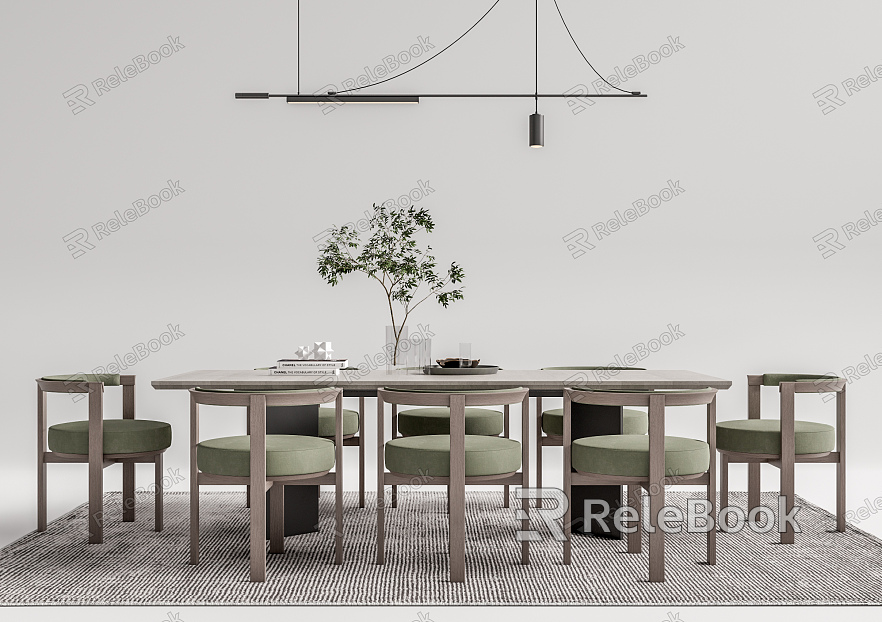 Modern Dining Table Chair Combination Dining Table Chair model