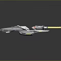 Modern Spaceship Spacecraft 3d model
