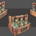 Modern beer crate beer 3d model