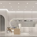 Tonyred Clothing Store Interior With White Clothes Arched Doors And Marble Floor