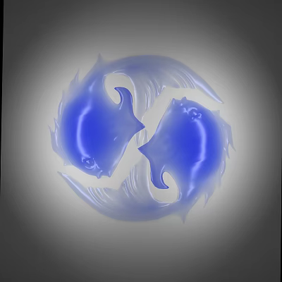 Modern Fish Pisces 3d model