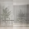 Modern partition glass partition 3d model