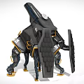 Robot Machine Fighting Robot Mechanical Instrument Future Warrior Future Fighting Machine 3d model