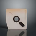 Light Wooden Square Panel With Circular Hole And Rectangular Slot Design