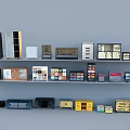 Various Stylish Bedside Tables with Different Designs Colors and Drawers
