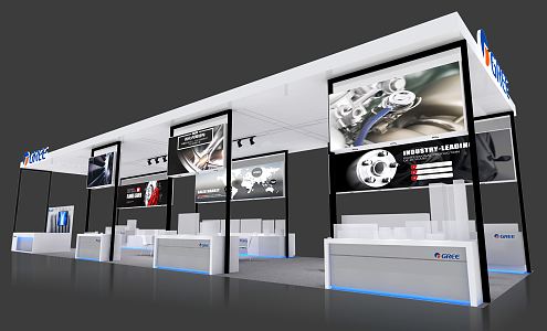 Modern Exhibition Workers' Fair Booth Exhibition Hall Exhibition Temporary Exhibition Expo 3d model