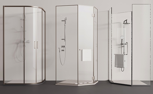 Modern Shower Room Shower Room Shower Partition Shower 3d model