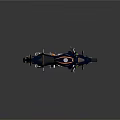 Deep Blue Sport Motorcycle With Orange Accents Green Details And Streamlined Design