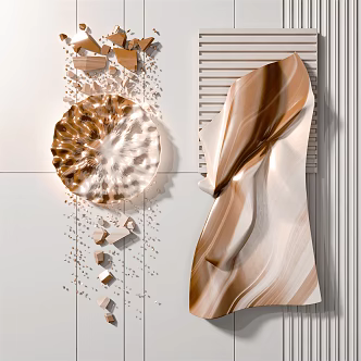 Modern Abstract Painting Simple Abstract Hanging Painting 3d model