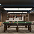 Modern Billiard Room 3d model