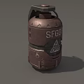 Grenade Science Fiction Grenade Science Fiction Grenade Smoke Bomb Flash Bomb High Explosive Bomb Tear Bomb Grenade Simple Model Grenade Low Model Game Grenade 3d model