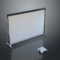 Portable Computer Projector With Tripod Projection Screen For Home Office Use And Presentations