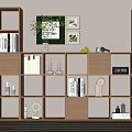 Nordic Bookcase Bookshelf 3d model