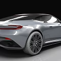 Silver Sports Car With Sleek Modern Exterior And Alloy Wheels Design