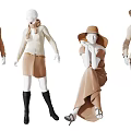 Modern Model Window Model Combination 3d model