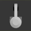 Futuristic Metallic Staff Weapon With Silver Black Handles And Modern Sleek Design