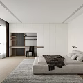 Modern Desk Interior Design With Bookshelf Chair And Window View
