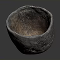 Handcrafted Bowl Shaped Sculpture Carving With Textured Surface And Artistic Design