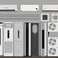 Air conditioner external unit 3d model