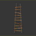 Wooden Multi Tier Ladder Shelf For Home Storage And Decorative Use
