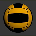 Bright Yellow And Black Volleyball Ideal For Beach Sports And Recreational Play