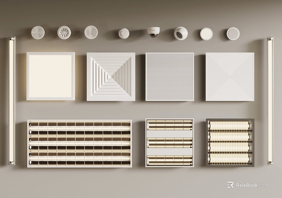 Variety Of Ceiling Designs For Interior Decoration 3d model 