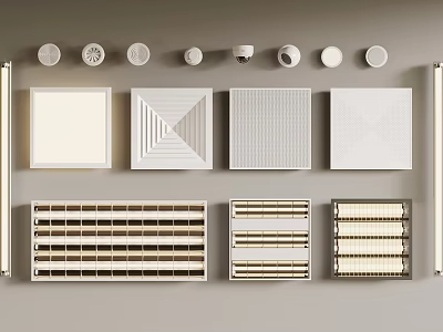 Variety Of Ceiling Designs For Interior Decoration 3d model