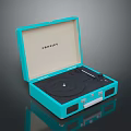 Crosley Portable Blue Turntable Electronic Appliance With Vinyl Record Playing Function
