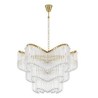 Simple Light Luxury Crystal Chandelier 3d model