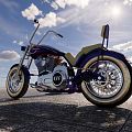 Modern Motorcycle Harley Motorcycle 3d model