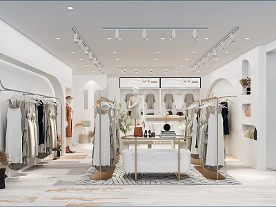 Modern Clothing Store 3d model