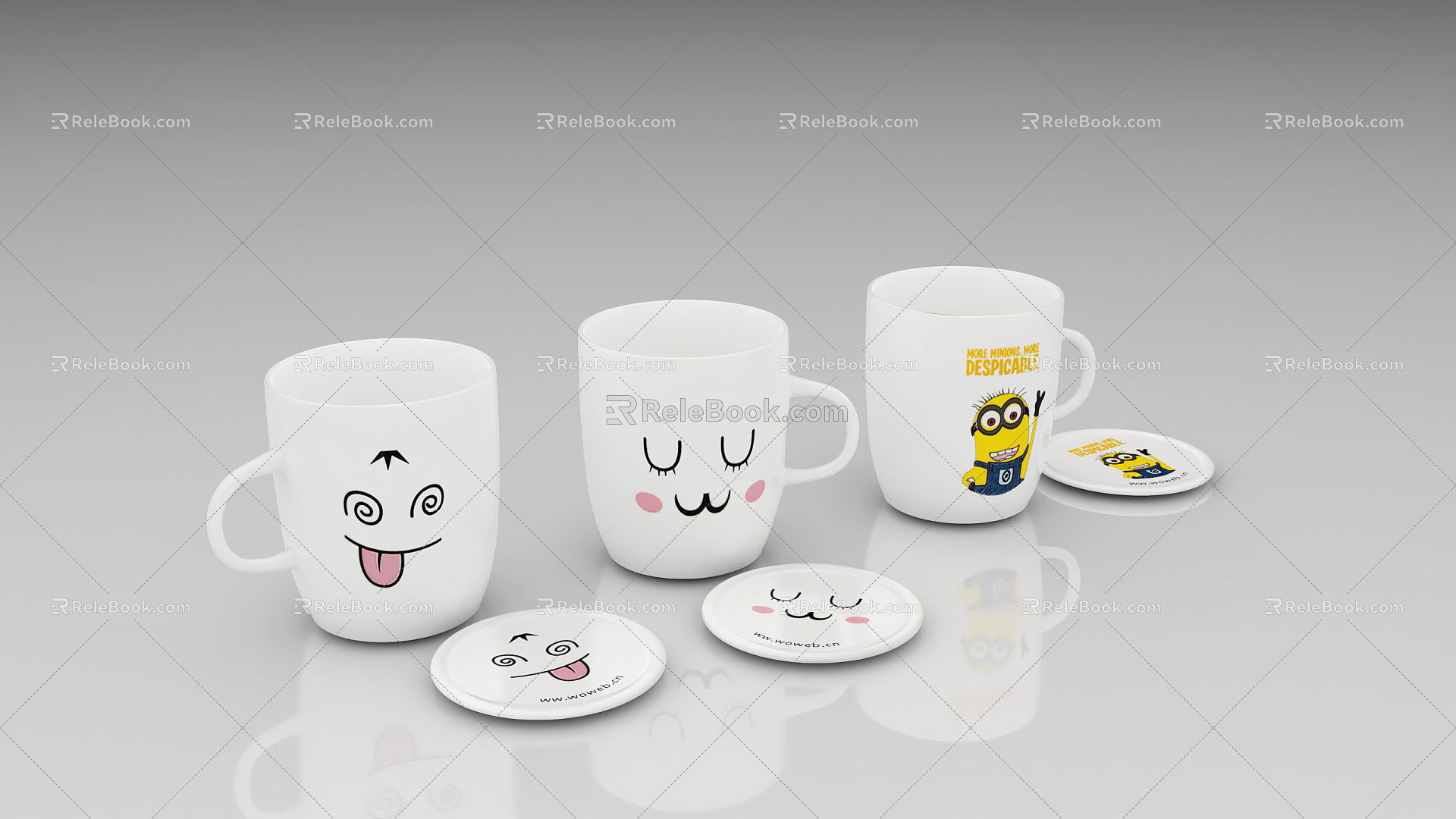 Modern Cup Minions Mug 3d model