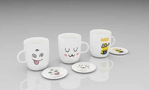 Modern Cup Minions Mug 3d model