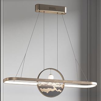 Light Luxury Chandelier 3d model