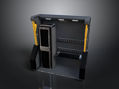 weapon rack military equipment storage combat war facility design military goods military equipment 3d model