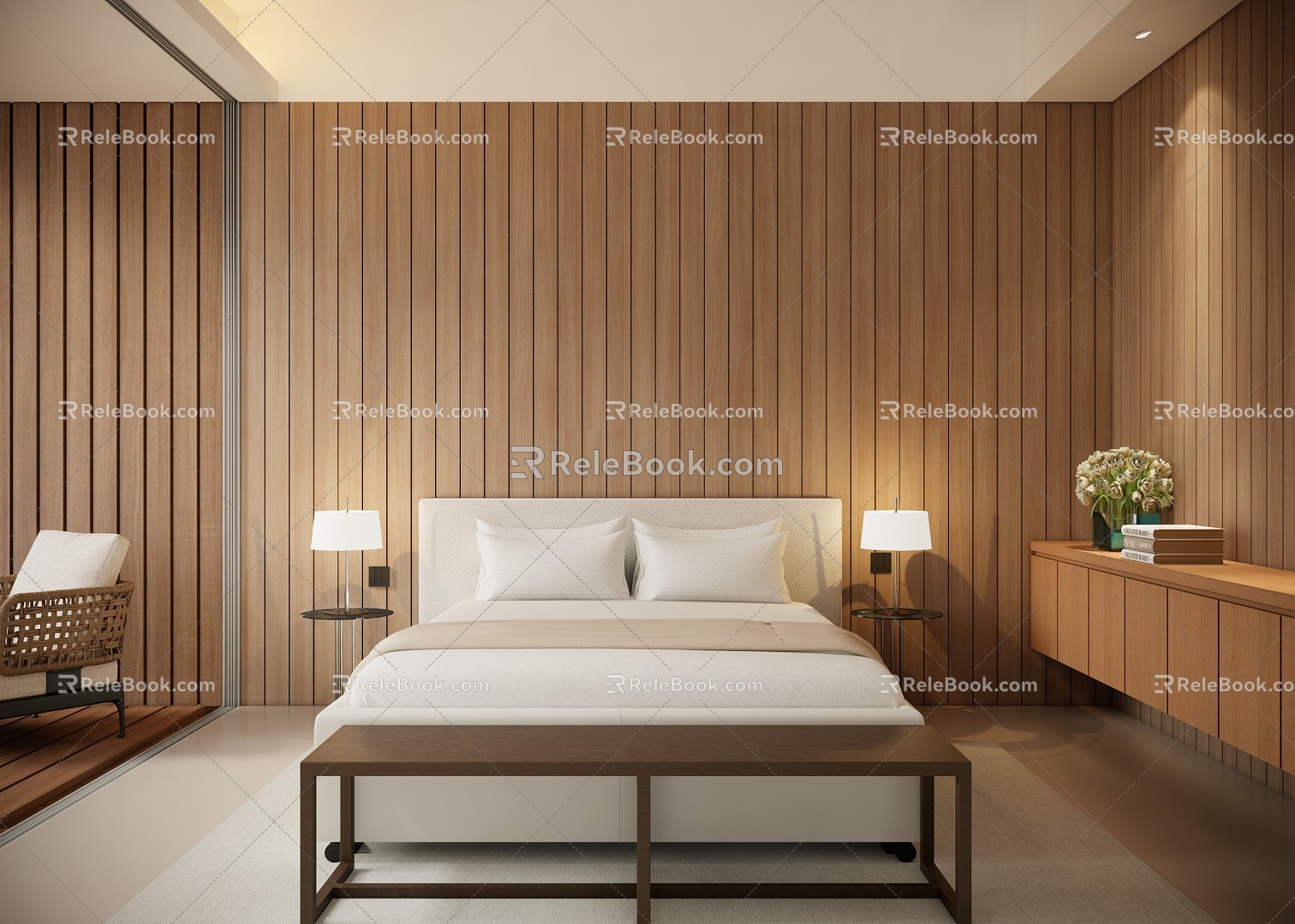 Modern Bedroom 3d model